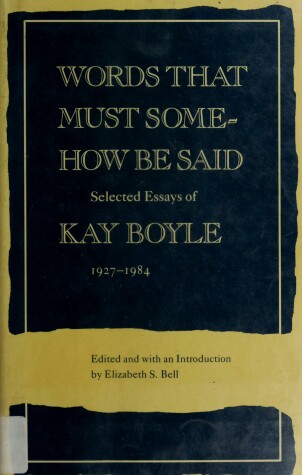 Book cover for Words That Must Be