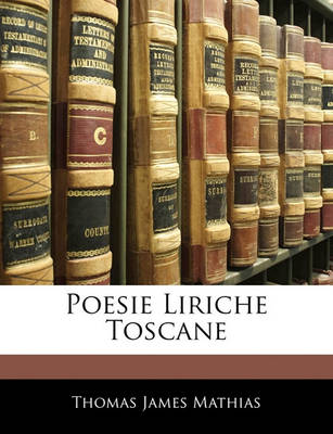 Book cover for Poesie Liriche Toscane