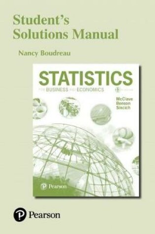 Cover of Student Solutions Manual for Statistics for Business and Economics