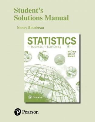 Book cover for Student Solutions Manual for Statistics for Business and Economics