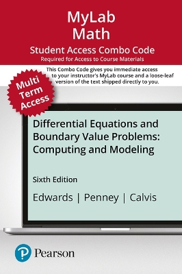 Book cover for Mylab Math with Pearson Etext -- 24-Month Combo Access Card -- For Differential Equations and Boundary Value Problems