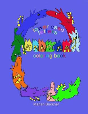 Book cover for lower case letters coloring book