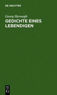 Book cover for Gedichte Eines Lebendigen