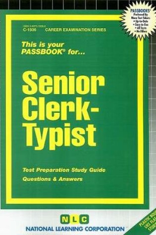 Cover of Senior Clerk-Typist