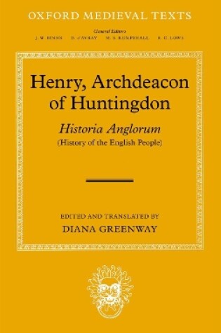 Cover of Henry, Archdeacon of Huntingdon: Historia Anglorum