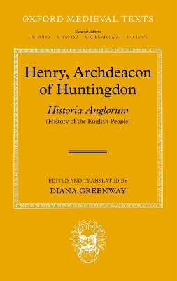 Cover of Henry, Archdeacon of Huntingdon: Historia Anglorum