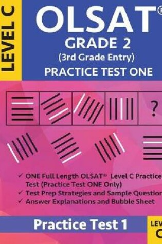 Cover of Olsat Grade 2 (3rd Grade Entry) Level C