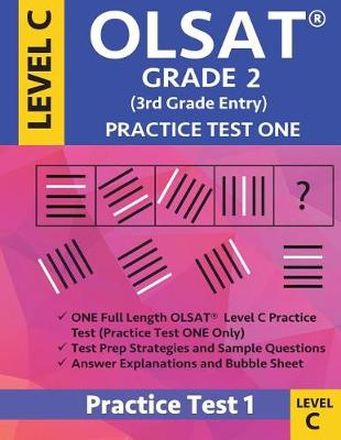 Book cover for Olsat Grade 2 (3rd Grade Entry) Level C