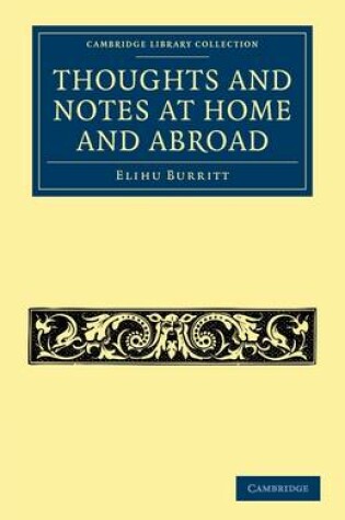 Cover of Thoughts and Notes at Home and Abroad
