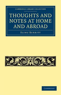 Book cover for Thoughts and Notes at Home and Abroad