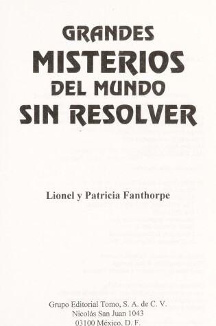 Cover of Grandes Misterios del Mundo Sin Resol