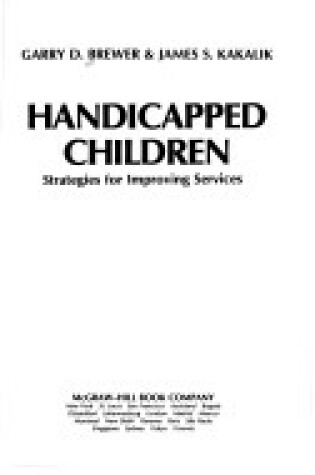 Cover of Handicapped Children