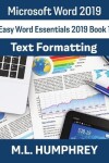 Book cover for Word 2019 Text Formatting