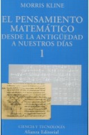 Cover of Pensamiento Matematico Desde la Antiquedad