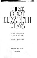 Book cover for Three Port Elizabeth Plays