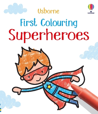Book cover for First Colouring Superheroes