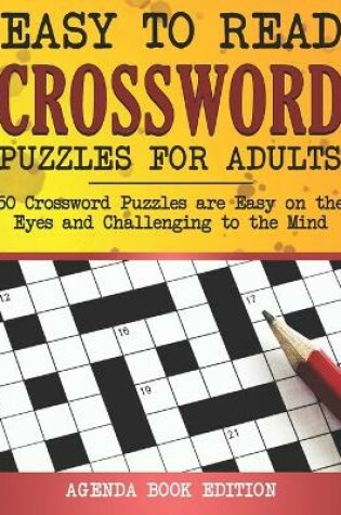 Cover of Easy to Read Crossword Puzzles for Adults