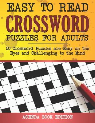 Book cover for Easy to Read Crossword Puzzles for Adults