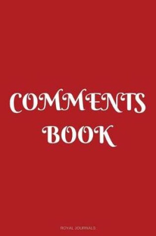 Cover of Comments Book