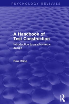 Book cover for A Handbook of Test Construction