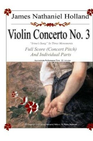 Cover of Violin Concerto No. 3, Irina's Song in Three Movements