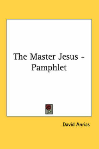 Cover of The Master Jesus - Pamphlet