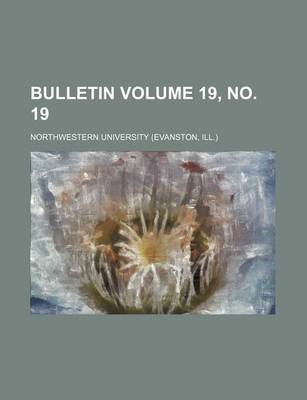 Book cover for Bulletin Volume 19, No. 19