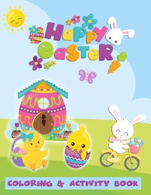 Book cover for Happy Easter Coloring & Activity Book