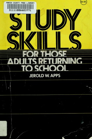 Cover of Study Skills for Adults Returning to School