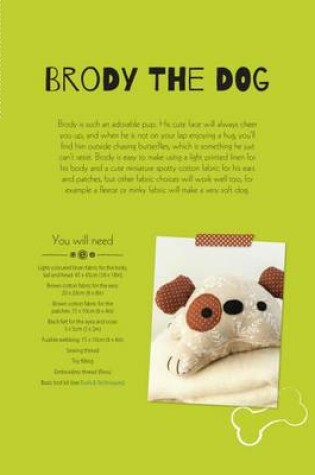 Cover of Brody the Dog Soft Toy Pattern