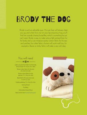 Book cover for Brody the Dog Soft Toy Pattern