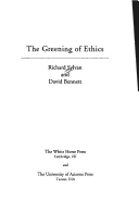 Book cover for The Greening of Ethics