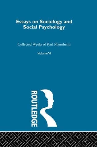 Cover of Essays Soc & Social Psych  V 6