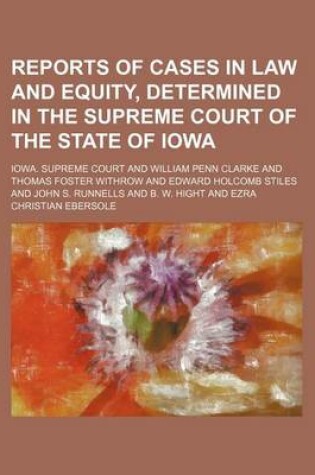 Cover of Reports of Cases in Law and Equity, Determined in the Supreme Court of the State of Iowa (Volume 72)