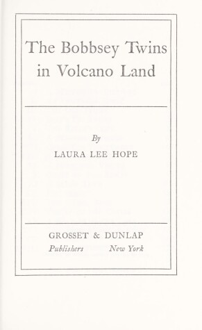 Cover of Bobbsey Twins 00: In Volcano Land