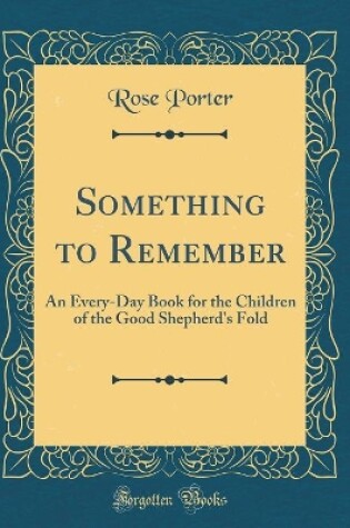 Cover of Something to Remember