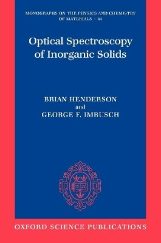 Cover of Optical Spectroscopy of Inorganic Solids