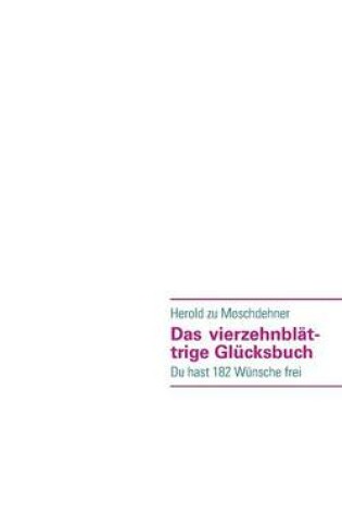 Cover of Das vierzehnblattrige Glucksbuch