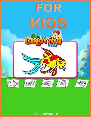 Book cover for Fish Coloring Book for kids