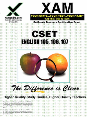 Book cover for CSET English 105, 106, 107