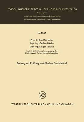 Book cover for Beitrag Zur Prufung Metallischer Strahlmittel