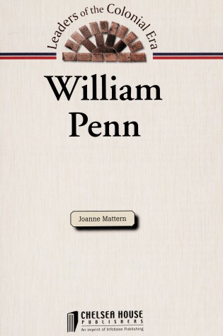 Cover of William Penn (Leaders of the Colonial Era)