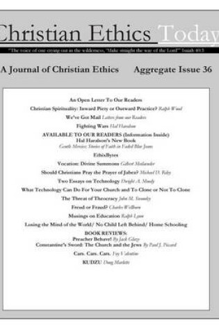 Cover of Christian Ethics Today, Issue 38