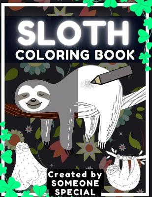 Book cover for Sloth Coloring Book