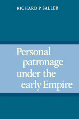 Cover of Personal Patronage under the Early Empire