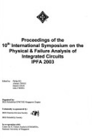 Cover of 10th Annual Symposium on Physical and Failure Analysis of Integrated Circuits (Ipfa)