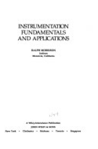 Cover of Instrumentation Fundamentals and Applications