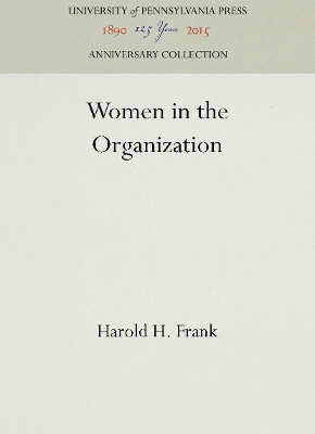 Book cover for Women in the Organization