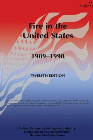Cover of Fire in the United States, 1989-1998