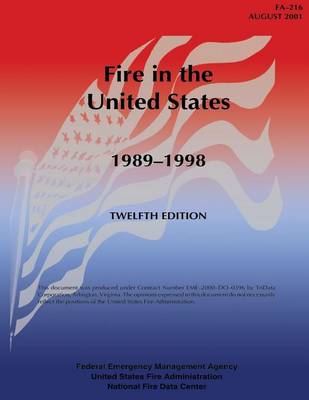 Book cover for Fire in the United States, 1989-1998